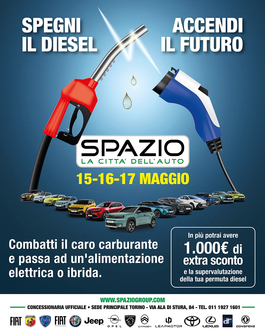gamma di auto con pompa diesel vs pompa elettrico