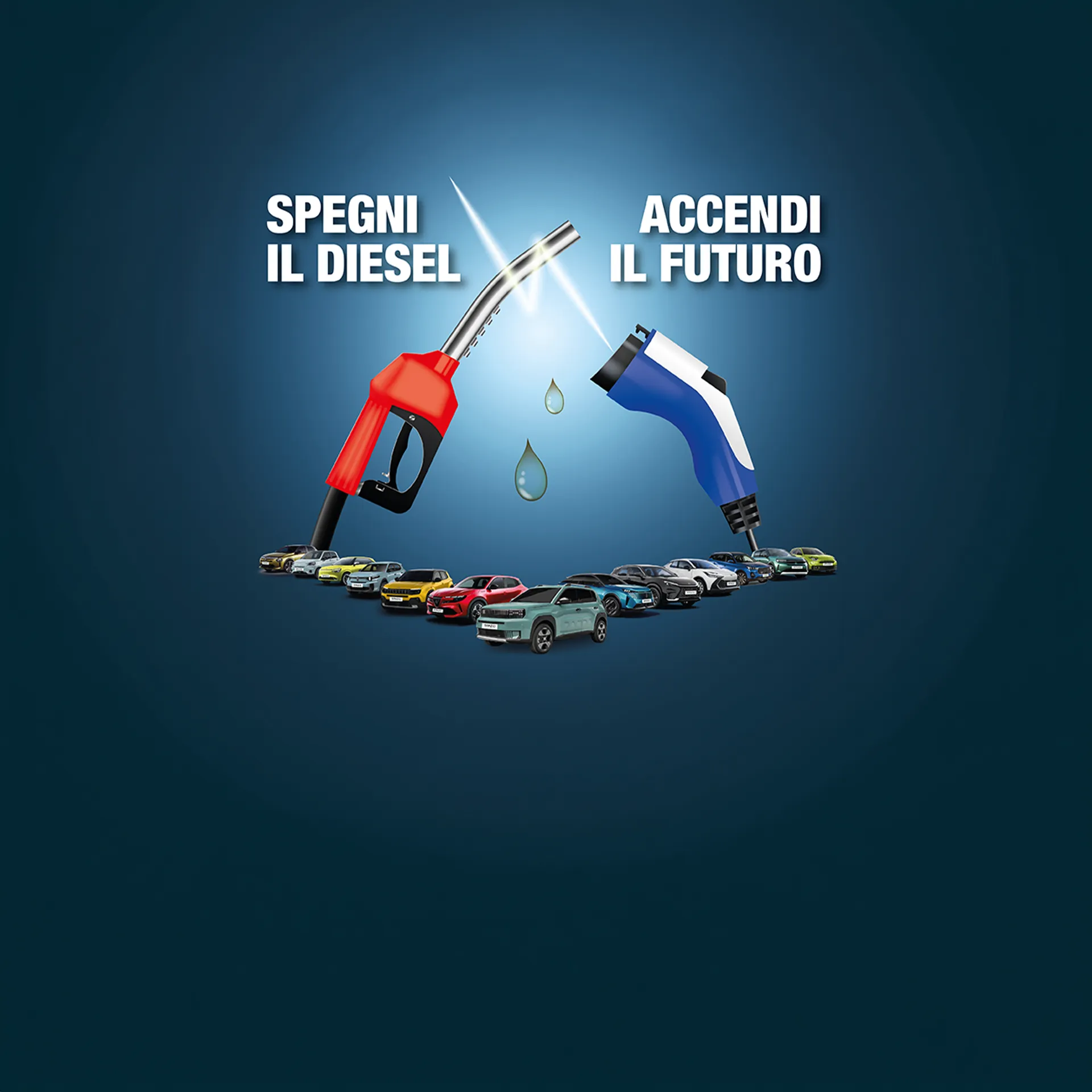 gamma di auto con pompa diesel vs pompa elettrico